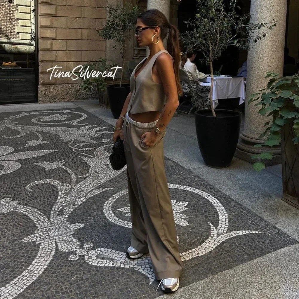 BLOGGER'S FAVE! Zara 2 Piece Combo Boxer Pants And Tailored Vest Set NWT